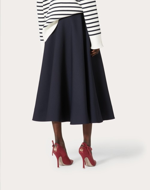 Red Valentino GONNA MIDI IN CREPE COUTURE