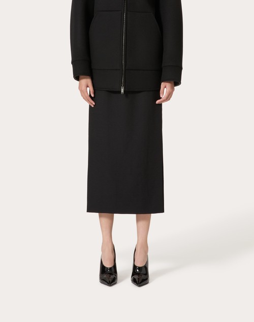 Red Valentino GONNA MIDI IN GRISAILLE