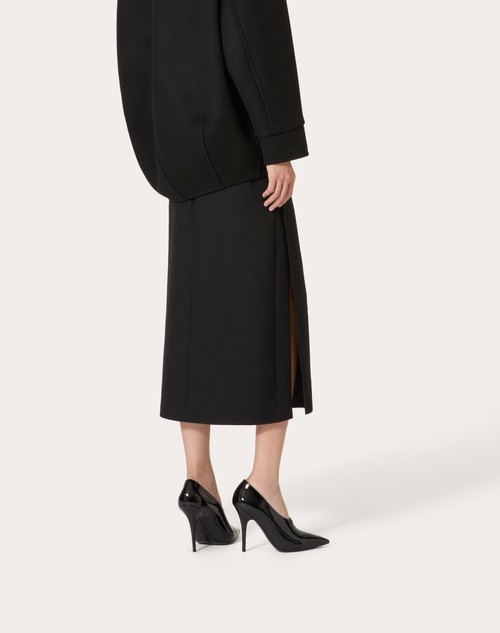 Red Valentino GONNA MIDI IN GRISAILLE