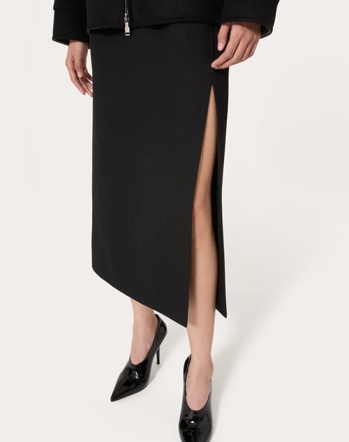 Red Valentino GONNA MIDI IN GRISAILLE