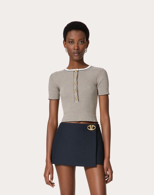 Red Valentino MAGLIA IN COTONE E LUREX