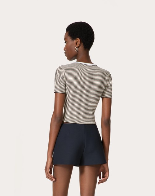 Red Valentino MAGLIA IN COTONE E LUREX