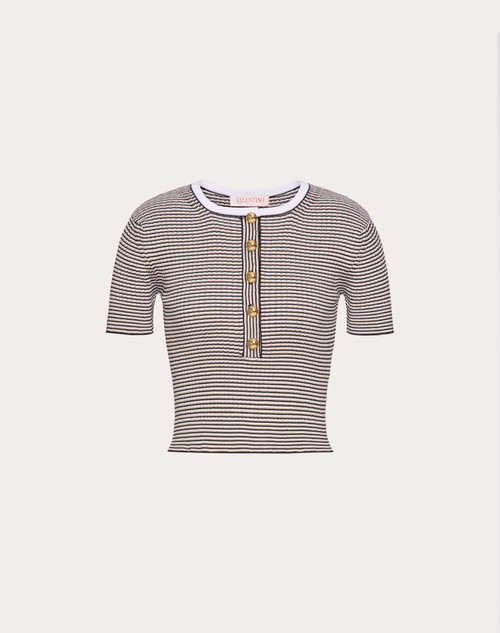 Red Valentino MAGLIA IN COTONE E LUREX