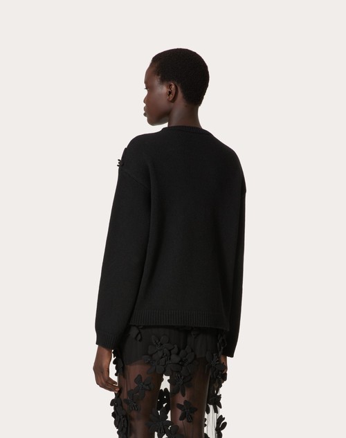 Red Valentino MAGLIA IN LANA RICAMATA