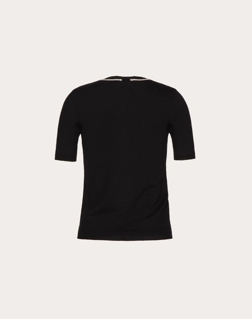 Red Valentino MAGLIA IN LANA RICAMATA