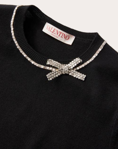 Red Valentino MAGLIA IN LANA RICAMATA