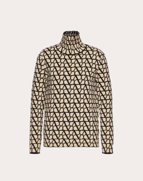 Red Valentino MAGLIONE IN LANA TOILE ICONOGRAPHE