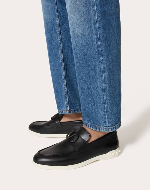 Red Valentino MOCASSINO LEISURE FLOWS IN VITELLO