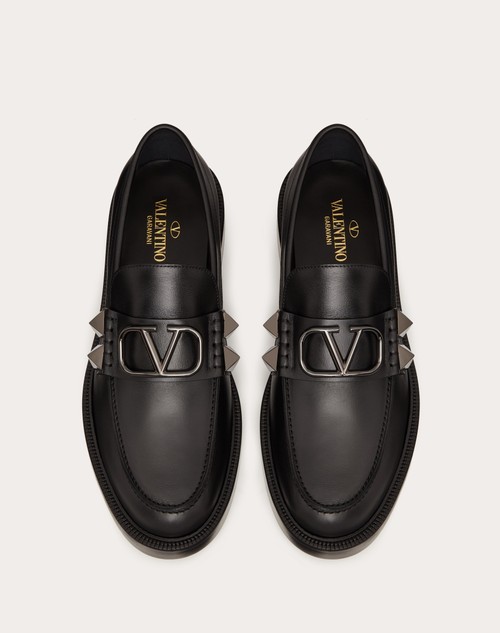 Red Valentino MOCASSINO STUD SIGN IN VITELLO