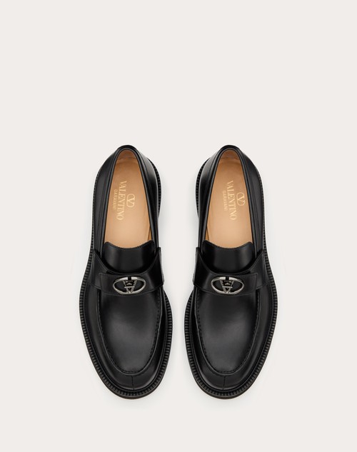 Red Valentino MOCASSINO VLOGO LOCKER IN VITELLO