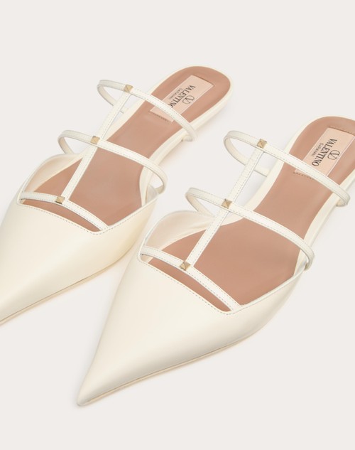 Red Valentino MULE ROCKSTUD WISPY IN VITELLO 20MM