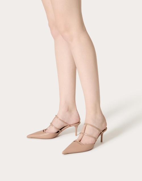 Red Valentino MULE ROCKSTUD WISPY IN VITELLO 60MM