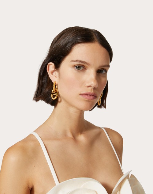 Red Valentino ORECCHINI VLOGO BOLDIES IN METALLO