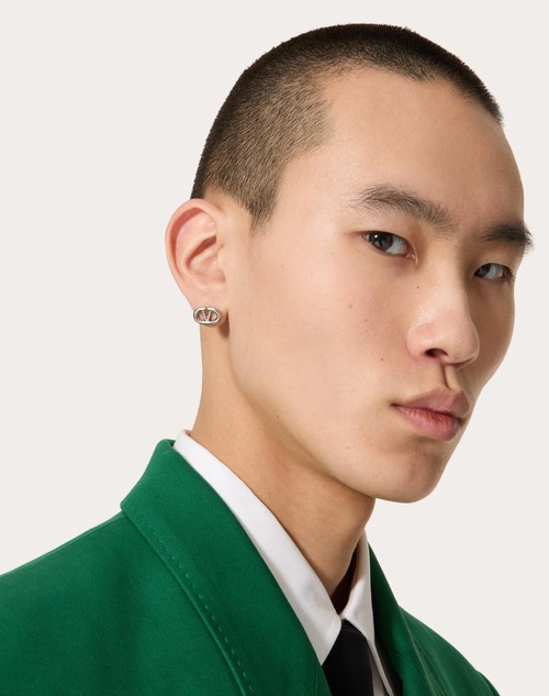 Red Valentino ORECCHINI VLOGO BOLDIES IN METALLO