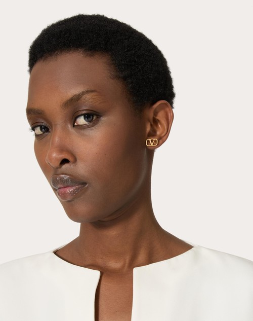 Red Valentino ORECCHINI VLOGO SIGNATURE IN METALLO