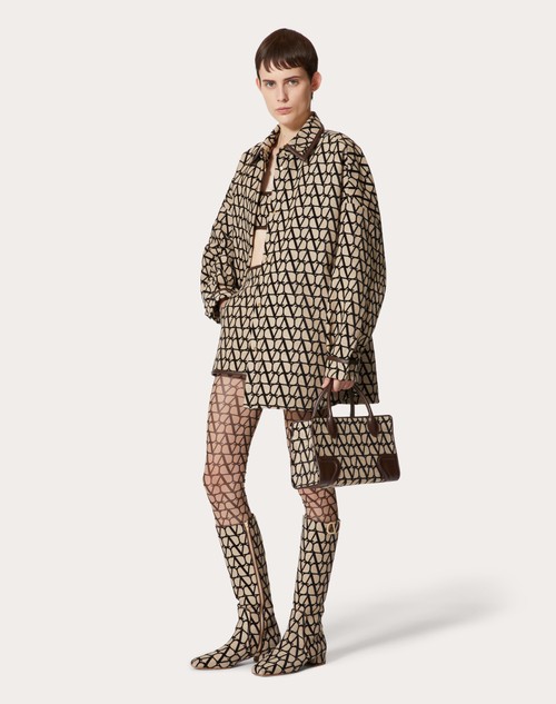 Red Valentino OVERSHIRT IN TOILE ICONOGRAPHE LIGHT