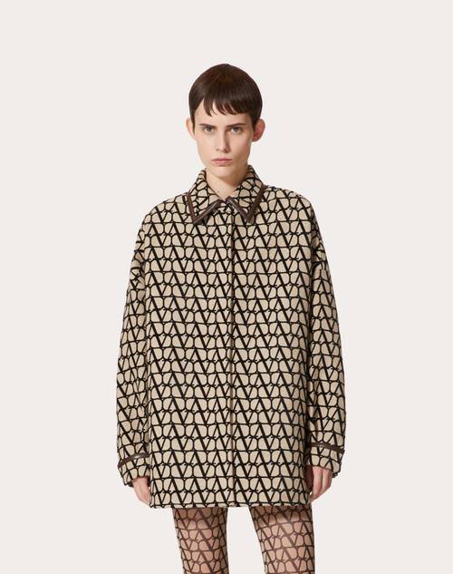 Red Valentino OVERSHIRT IN TOILE ICONOGRAPHE LIGHT
