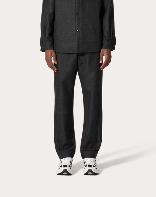 Red Valentino PANTALONE PIGIAMA IN TWEED DI LANA