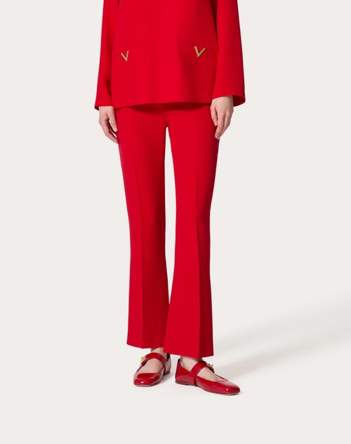 Red Valentino PANTALONI IN CADY COUTURE