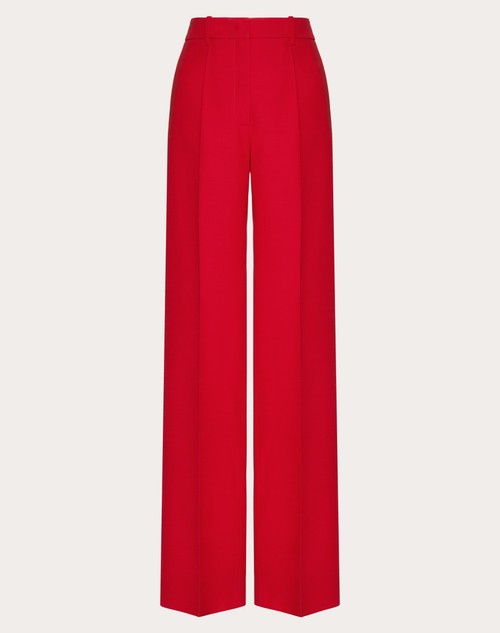 Red Valentino PANTALONI IN CREPE COUTURE