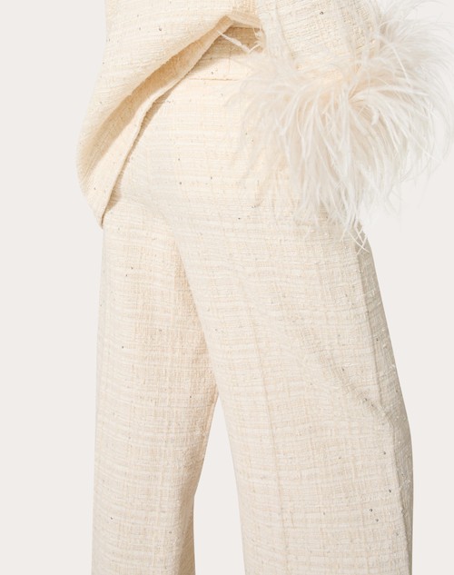 Red Valentino PANTALONI IN DELICATE TWEED