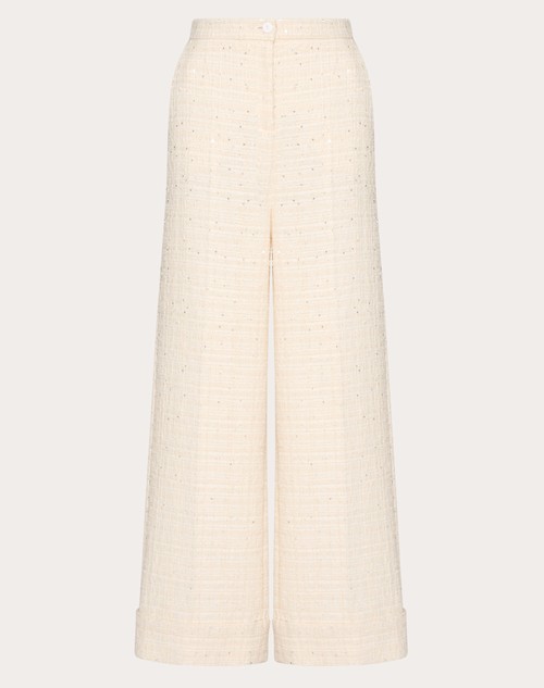 Red Valentino PANTALONI IN DELICATE TWEED