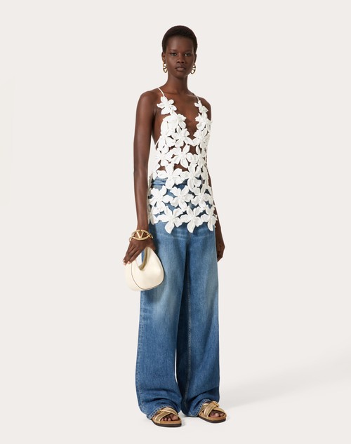 Red Valentino PANTALONI IN MEDIUM BLUE DENIM