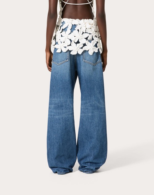Red Valentino PANTALONI IN MEDIUM BLUE DENIM