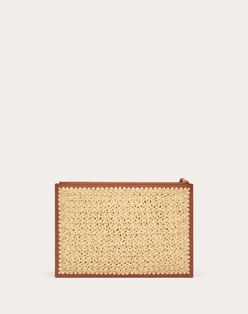 Red Valentino POCHETTE VLOGO SIGNATURE IN RAFIA