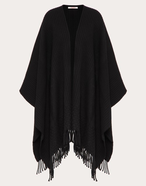 Red Valentino PONCHO VLOGO SIGNATURE IN CACHEMIRE