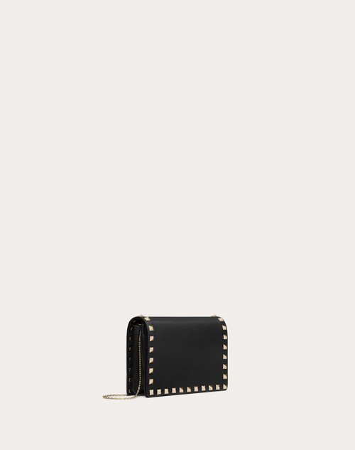 Red Valentino POUCH CON CATENA ROCKSTUD IN VITELLO