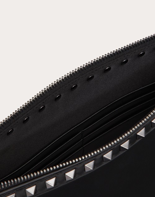 Red Valentino POUCH ROCKSTUD IN VITELLO