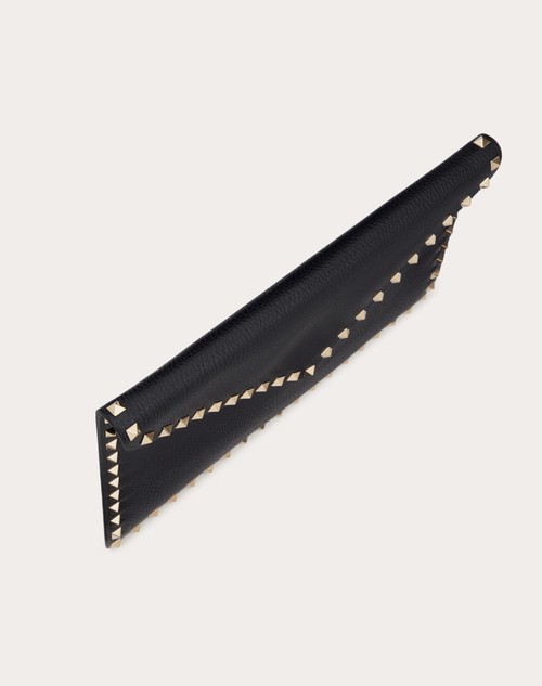 Red Valentino POUCH ROCKSTUD IN VITELLO GRANATO