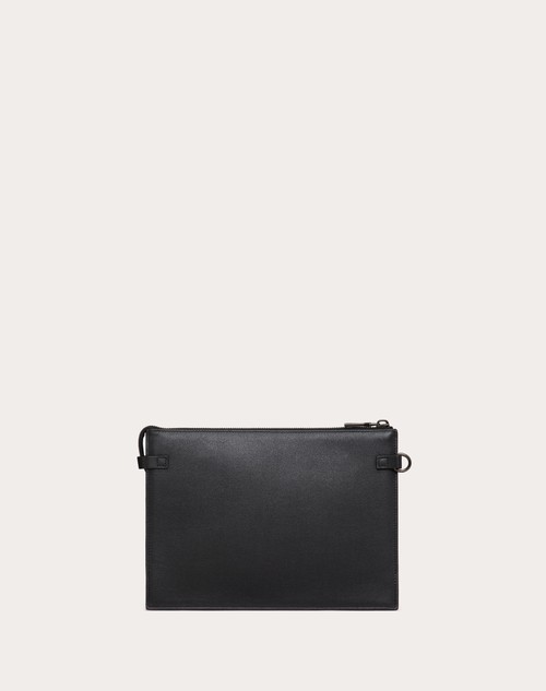 Red Valentino POUCH VLOGO SIGNATURE IN VITELLO