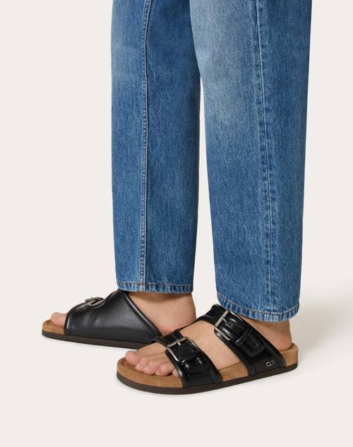 Red Valentino SANDALO SLIDE FUSSFRIEND IN VITELLO