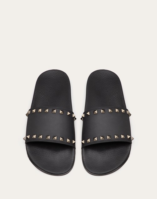 Red Valentino SANDALO SLIDER ROCKSTUD IN GOMMA