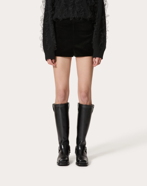 Red Valentino SHORT IN VELLUTO