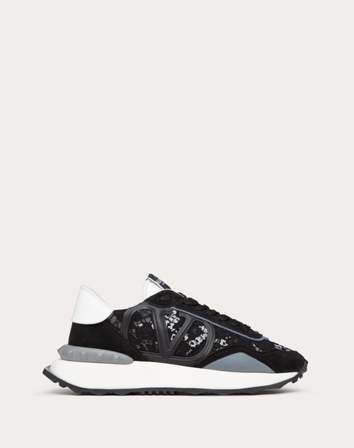 Red Valentino SNEAKER LACERUNNER IN PIZZO E MESH