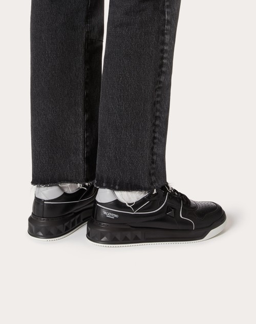 Red Valentino SNEAKER LOW-TOP ONE STUD IN NAPPA