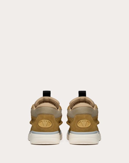 Red Valentino SNEAKER MID-TOP RUNBOOT IN CROSTA