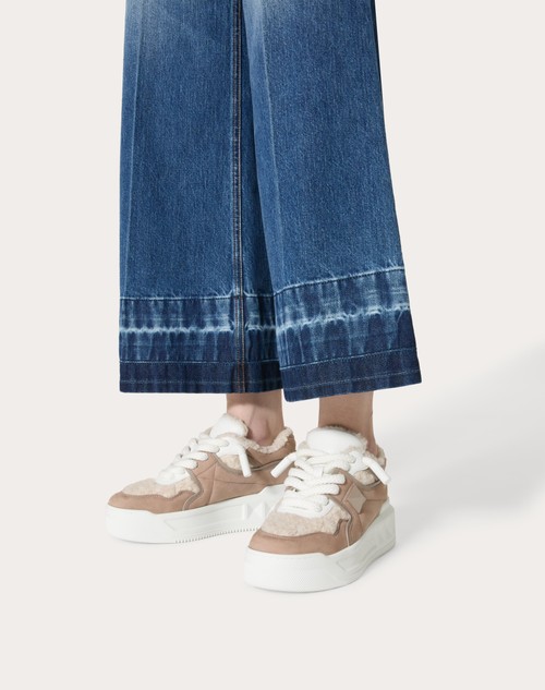 Red Valentino SNEAKER ONE STUD XL IN NABUK E LANA