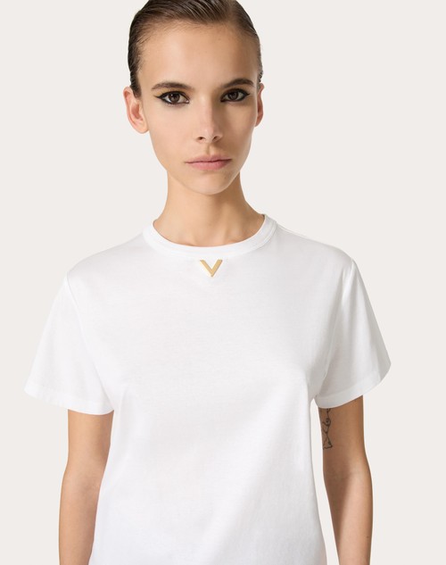 Red Valentino T-SHIRT IN COTTON JERSEY