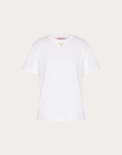 Red Valentino T-SHIRT IN COTTON JERSEY