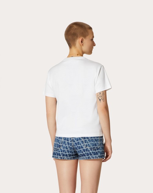 Red Valentino T-SHIRT IN JERSEY COTTON