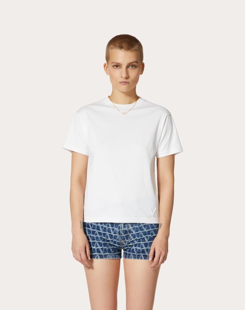 Red Valentino T-SHIRT IN JERSEY COTTON