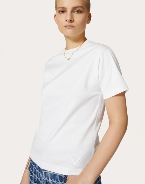 Red Valentino T-SHIRT IN JERSEY COTTON