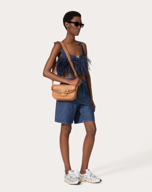 Red Valentino TOP IN CHAMBRAY DENIM