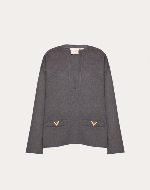 Red Valentino TOP IN COMPACT DRAP