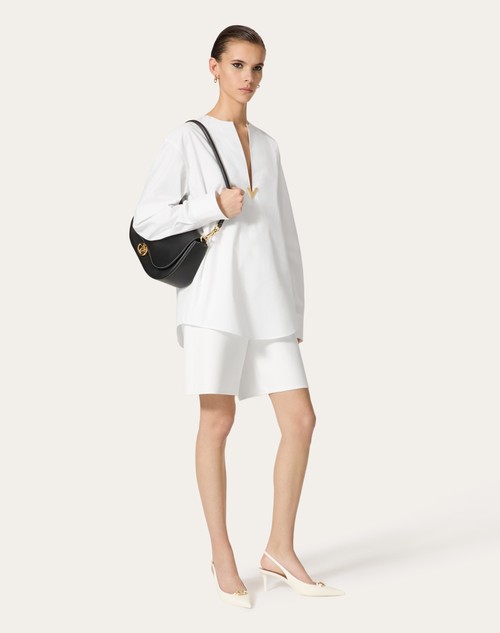 Red Valentino TOP IN COTTON POPELINE