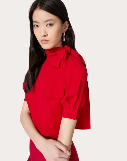 Red Valentino TOP IN GEORGETTE